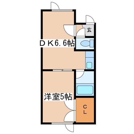 メゾンド千田Ｂの物件間取画像